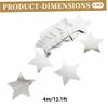 4-Pack Silver Star Garland, 13 ft view 2