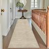 Beige Washable Non-Slip Runner Rug, 80 x 150 cm view 4