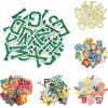 Embroidered Repair Appliqué Patches, 26 Pieces, English Alphabet A–Z, Multicolor (No. 8 Yellow) view 2