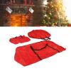 Zunate Christmas Tree Storage Bag Set, Red view 2