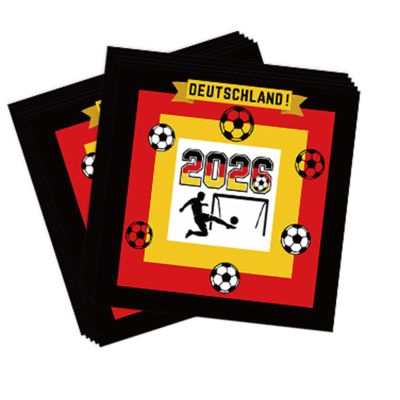 YESAH 20P Football Napkins, 33x33cm