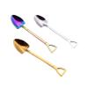 Padivine 2X Gold Creative Stainless Steel Small Scoop Spoon view 3