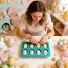 Easter Egg Silicone Molds with 8 Cavities, 25 cm view 2