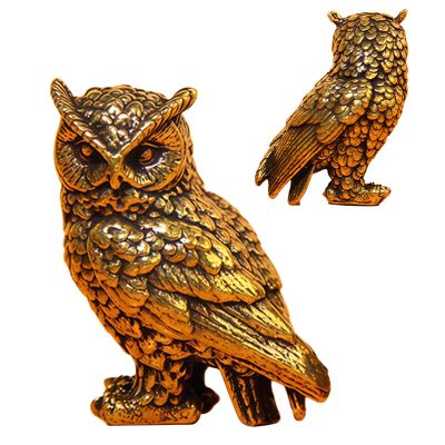 Owl Decorative Hinge - Retro Brass Accent for Home