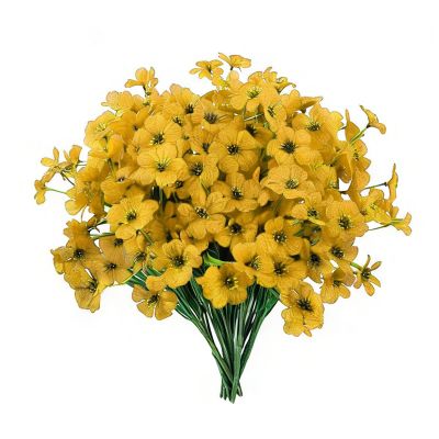 Oxxggkao 24-Pack Artificial Plastic Violets, 13-Inch Realistic Flowers