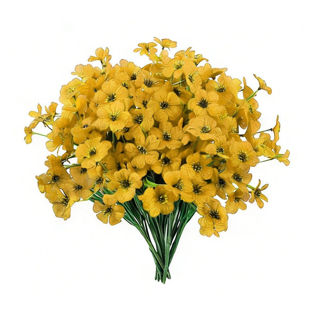 Oxxggkao 24-Pack Artificial Plastic Violets, 13-Inch Realistic Flowers