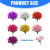 Oxxggkao 24-Pack Artificial Plastic Violets, 13-Inch Realistic Flowers view 4