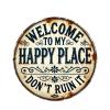 Welcome To My Happy Place Sign view 1