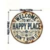 Welcome To My Happy Place Sign view 2