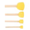 Walfront 4 Foam Brushes with Wooden Handle view 2
