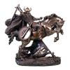 Parastone Viking on Horse, Art Stone Viking Warrior, Bronze Look, Bronzed Decorative Figure, 26.5 cm view 1