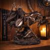 Parastone Viking on Horse, Art Stone Viking Warrior, Bronze Look, Bronzed Decorative Figure, 26.5 cm view 2