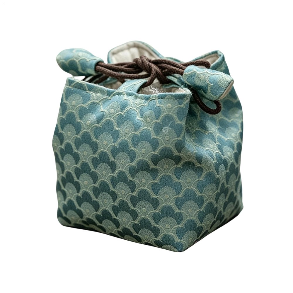 Traditional Chinese Embroidered Portable Tea Accessory Bag