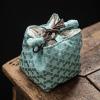 Traditional Chinese Embroidered Portable Tea Accessory Bag view 3