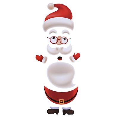 KIXZSAZ Christmas Refrigerator Sticker Set