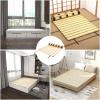 Foldable Wooden Mattress Support Slats, Moisture-Resistant Breathable Bed Board, 47.0 x 47.0 in view 2