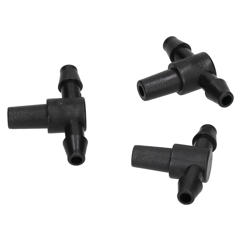 Yctze 100-Piece 4/7 Hose Connector T-Fittings for Drip Irrigation