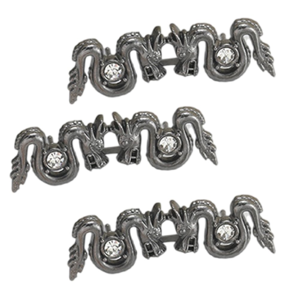 Oxxggkao 3PCS Dragon Waist Cincher Buttons