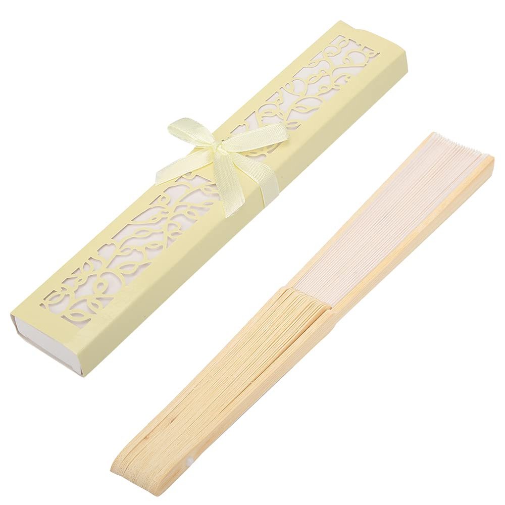 Yctze Luxury Foldable Silk Hand Fan in Exquisite Gift Box
