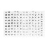 Phefop Transparent Typewriter Alphabet Stamps view 1