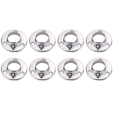 8-Pack Round Clothes Rod End Caps for 25mm Rods