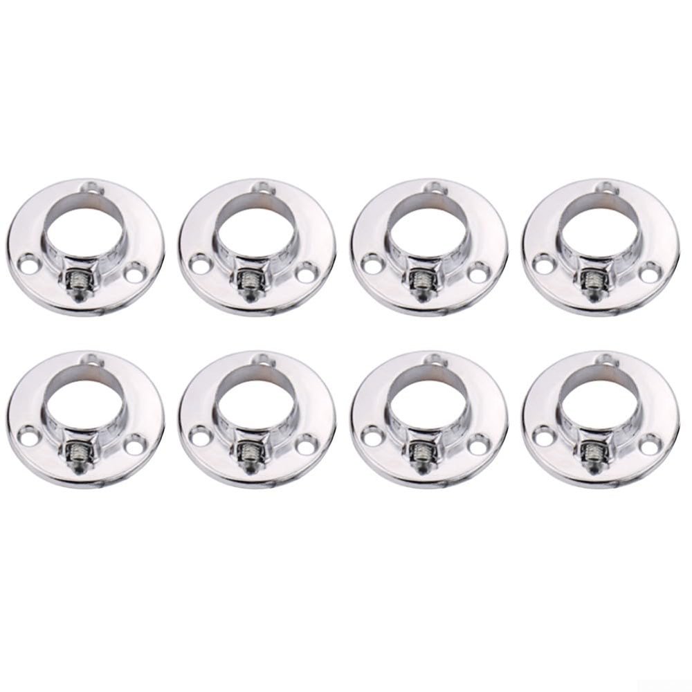 8-Pack Round Clothes Rod End Caps for 25mm Rods