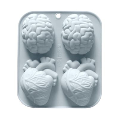 Human Brain-Heart Silicone Mold
