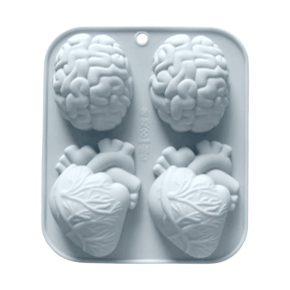 Human Brain-Heart Silicone Mold