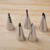 5-Piece Stainless Steel Icing Piping Tips view 4