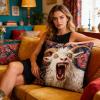 qokeeu Decorative Pillow Cover 45x45 cm | Soft Screaming Goat Design view 3