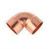IDGTTLDF 1/4", 3/8", 1/2", 6.35, 8, 10, 14, 15, 16–219 mm ID Pure Copper 90-Degree End-Feed Solder Elbow Plumbing Fitting Coupler for Air Conditioners (6.35 mm ID, 0.8 mm Wall) view 1