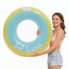 Inflatable Swimming Ring for Adults and Children, PVC Pool Float, Blue view 2