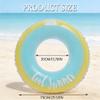 Inflatable Swimming Ring for Adults and Children, PVC Pool Float, Blue view 3