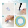 Inflatable Swimming Ring for Adults and Children, PVC Pool Float, Blue view 4