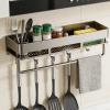 Suction Cup Shower Caddy with Practical Shelf, No-Drill Wall Organizer view 2