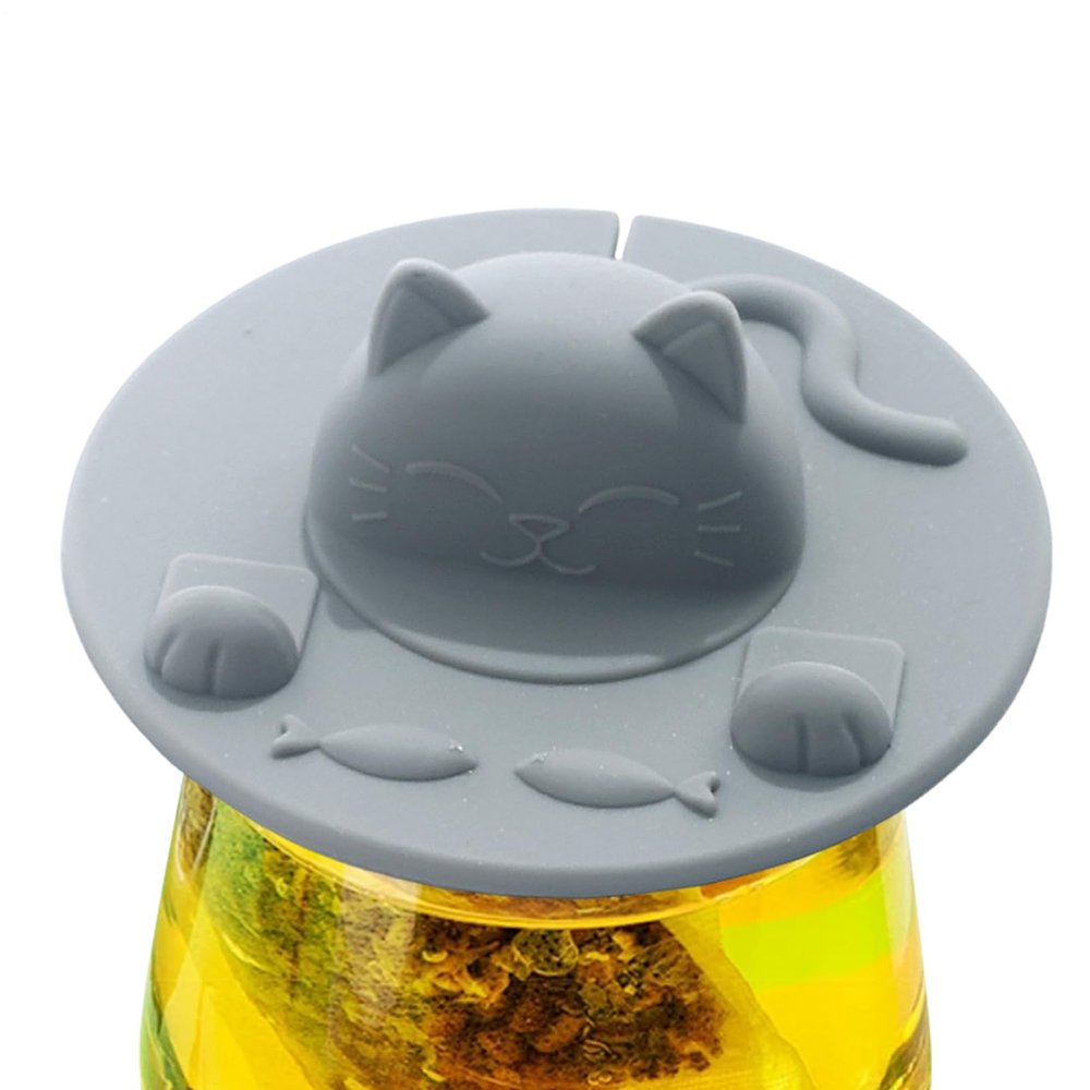 Silicone Cup Lid - Cat Design
