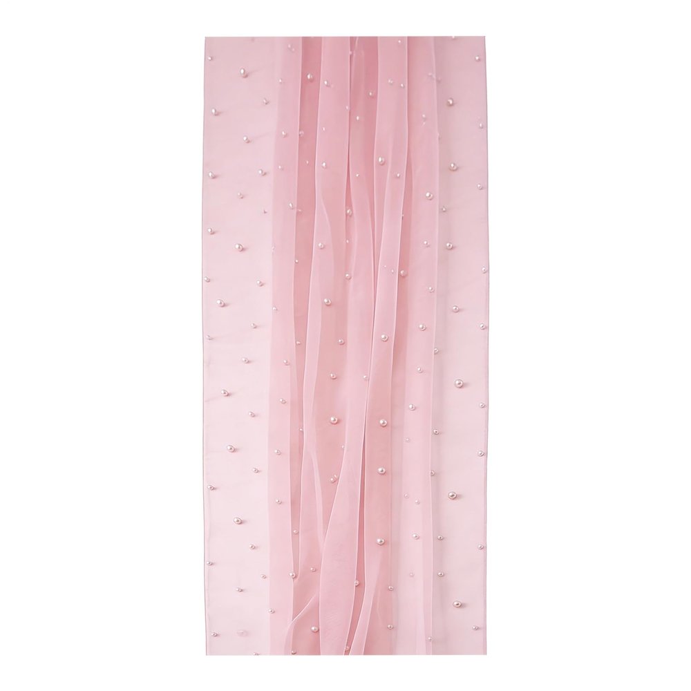 Table Runner - 100cm White Pearl Design