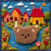 Brown Bear Iron-On Patch view 4