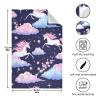 ODAWA Kitchen Towel with Unicorns, Clouds and Flowers, Soft and Super Absorbent, 45.7 x 71.1 cm, 1 Piece view 3