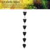 Baxnore Black Acorn Rain Chain, 1.1 m view 2