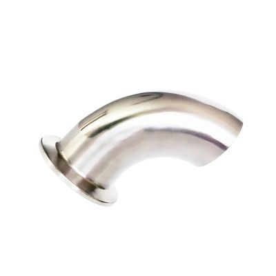 MDBJTCYZN 16/19/22/25/32/38/45/48/51/57/63/76/89 mm OD 304 SS Ferrule Elbow Pipe Fitting, Fits Tri-Clamp (51 mm Ferrule OD 64)