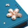 BLOTECH Protective Case for INFINIX Note 50 PRO 4G, Glitter PU Leather Flip Case with Ballet Design, Magnetic Closure and Stand, Blue view 3