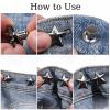 VOOSFSIE 8 Pairs Adjustable Denim Buttons view 3