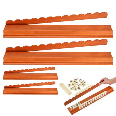 Mahjong Pushers and Racks, 4-Piece Magnetic Wooden Set