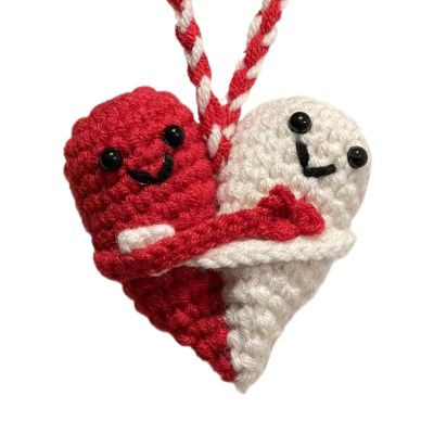 Handcrafted Wool Heart Plush Toy