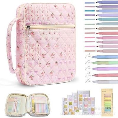 Personalized Cotton Bible Study Bag with Journaling Accessories (M)