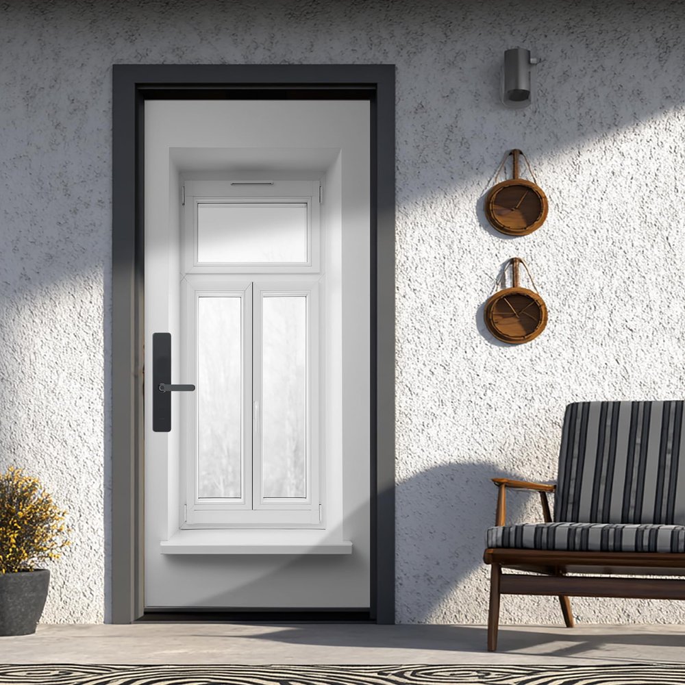 Minimalist White Door Wallpaper, 95 x 205 cm, Optical Illusion Self-Adhesive Removable PVC Sticker