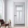 Minimalist White Door Wallpaper, 95 x 205 cm, Optical Illusion Self-Adhesive Removable PVC Sticker view 3