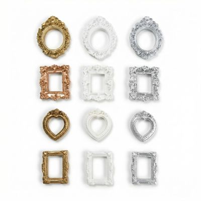 Drwosm 12-Piece Mini Vintage Picture Frames