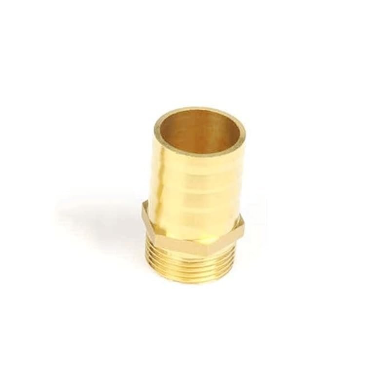 ACVACV Brass Pipe Fitting, Hose Connector, 1/2" BSP Male Plug, Copper Coupling Adapter (14 mm)